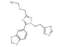 5-(1,3-benzodioxol-5-yl)-3-(ethoxymethyl)-1-[2-(1H-imidazol-5-yl)ethyl]-1H-1,2,4-triazole
