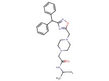 2-(4-{[3-(diphenylmethyl)-1,2,4-oxadiazol-5-yl]methyl}-1-piperazinyl)-N-isopropylacetamide