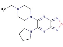 5-(4-ethyl-1-piperazinyl)-6-(1-pyrrolidinyl)[1,2,5]oxadiazolo[3,4-b]pyrazine