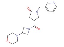 4-{[3-(4-morpholinyl)-1-azetidinyl]carbonyl}-1-(3-pyridinylmethyl)-2-pyrrolidinone