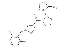 3-(1-{[1-(2,6-difluorobenzyl)-1H-1,2,3-triazol-4-yl]carbonyl}-2-pyrrolidinyl)-4-methyl-1,2,5-oxadiazole
