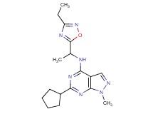 6-cyclopentyl-N-[1-(3-ethyl-1,2,4-oxadiazol-5-yl)ethyl]-1-methyl-1H-pyrazolo[3,4-d]pyrimidin-4-amine