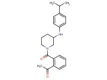 1-[2-({3-[(4-isopropylphenyl)amino]-1-piperidinyl}carbonyl)phenyl]ethanone