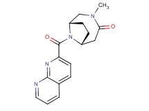 (1S*,6R*)-3-methyl-9-(1,8-naphthyridin-2-ylcarbonyl)-3,9-diazabicyclo[4.2.1]nonan-4-one