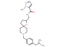 N-{[8-(4-isobutylbenzyl)-1-oxa-8-azaspiro[4.5]dec-2-yl]methyl}-1-methyl-1H-pyrazole-5-carboxamide