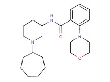 N-(1-cycloheptyl-3-piperidinyl)-2-(4-morpholinyl)benzamide