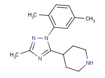 4-[1-(2,5-dimethylphenyl)-3-methyl-1H-1,2,4-triazol-5-yl]piperidine hydrochloride