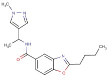 2-butyl-N-[1-(1-methyl-1H-pyrazol-4-yl)ethyl]-1,3-benzoxazole-5-carboxamide