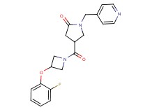 4-{[3-(2-fluorophenoxy)-1-azetidinyl]carbonyl}-1-(4-pyridinylmethyl)-2-pyrrolidinone