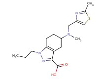 5-{methyl[(2-methyl-1,3-thiazol-4-yl)methyl]amino}-1-propyl-4,5,6,7-tetrahydro-1H-indazole-3-carboxylic acid