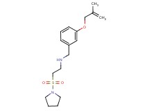 N-{3-[(2-methylprop-2-en-1-yl)oxy]benzyl}-2-(pyrrolidin-1-ylsulfonyl)ethanamine