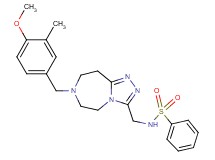 N-{[7-(4-methoxy-3-methylbenzyl)-6,7,8,9-tetrahydro-5H-[1,2,4]triazolo[4,3-d][1,4]diazepin-3-yl]methyl}benzenesulfonamide