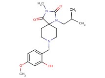 8-(2-hydroxy-4-methoxybenzyl)-1-isobutyl-3-methyl-1,3,8-triazaspiro[4.5]decane-2,4-dione