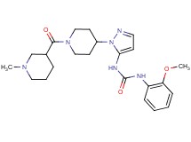 N-(2-methoxyphenyl)-N'-(1-{1-[(1-methyl-3-piperidinyl)carbonyl]-4-piperidinyl}-1H-pyrazol-5-yl)urea