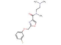 N-[2-(dimethylamino)ethyl]-2-[(3-fluorophenoxy)methyl]-N-methyl-1,3-oxazole-4-carboxamide