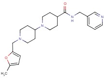 1'-[(5-methyl-2-furyl)methyl]-N-(3-pyridinylmethyl)-1,4'-bipiperidine-4-carboxamide