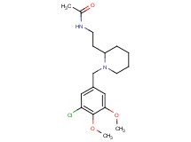 N-{2-[1-(3-chloro-4,5-dimethoxybenzyl)-2-piperidinyl]ethyl}acetamide