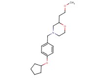 4-[4-(cyclopentyloxy)benzyl]-2-(2-methoxyethyl)morpholine