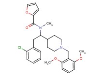 N-{2-(2-chlorophenyl)-1-[1-(2,6-dimethoxybenzyl)-4-piperidinyl]ethyl}-N-methyl-2-furamide
