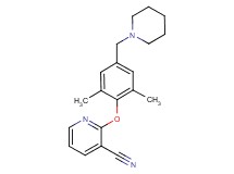 2-[2,6-dimethyl-4-(piperidin-1-ylmethyl)phenoxy]nicotinonitrile