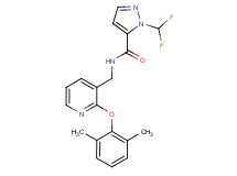1-(difluoromethyl)-N-{[2-(2,6-dimethylphenoxy)pyridin-3-yl]methyl}-1H-pyrazole-5-carboxamide