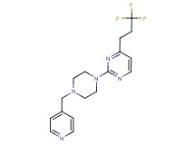 2-[4-(pyridin-4-ylmethyl)piperazin-1-yl]-4-(3,3,3-trifluoropropyl)pyrimidine