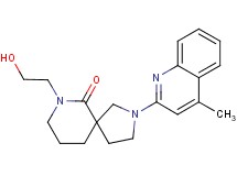 7-(2-hydroxyethyl)-2-(4-methylquinolin-2-yl)-2,7-diazaspiro[4.5]decan-6-one