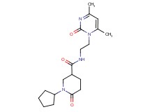 1-cyclopentyl-N-[2-(4,6-dimethyl-2-oxo-1(2H)-pyrimidinyl)ethyl]-6-oxo-3-piperidinecarboxamide