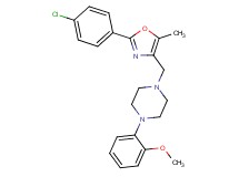 1-{[2-(4-chlorophenyl)-5-methyl-1,3-oxazol-4-yl]methyl}-4-(2-methoxyphenyl)piperazine