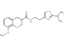 N-[2-(2-isopropyl-1,3-thiazol-4-yl)ethyl]-8-methoxychromane-3-carboxamide