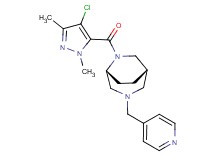 (1S*,5R*)-6-[(4-chloro-1,3-dimethyl-1H-pyrazol-5-yl)carbonyl]-3-(4-pyridinylmethyl)-3,6-diazabicyclo[3.2.2]nonane