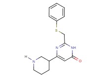2-[(phenylthio)methyl]-6-piperidin-3-ylpyrimidin-4(3H)-one