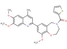 7-(6,7-dimethoxy-4-methyl-2-quinolinyl)-9-methoxy-4-(2-thienylcarbonyl)-2,3,4,5-tetrahydro-1,4-benzoxazepine