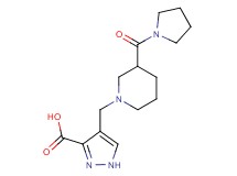 4-{[3-(pyrrolidin-1-ylcarbonyl)piperidin-1-yl]methyl}-1H-pyrazole-3-carboxylic acid