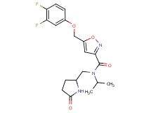 5-[(3,4-difluorophenoxy)methyl]-N-isopropyl-N-[(5-oxo-2-pyrrolidinyl)methyl]-3-isoxazolecarboxamide