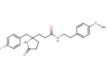 3-[2-(4-fluorobenzyl)-5-oxo-2-pyrrolidinyl]-N-[2-(4-methoxyphenyl)ethyl]propanamide