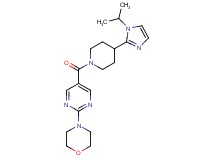 4-(5-{[4-(1-isopropyl-1H-imidazol-2-yl)piperidin-1-yl]carbonyl}pyrimidin-2-yl)morpholine