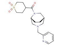 (1S*,5R*)-6-[(1,1-dioxidotetrahydro-2H-thiopyran-4-yl)carbonyl]-3-(pyridin-2-ylmethyl)-3,6-diazabicyclo[3.2.2]nonane