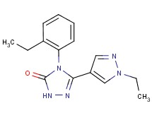 4-(2-ethylphenyl)-5-(1-ethyl-1H-pyrazol-4-yl)-2,4-dihydro-3H-1,2,4-triazol-3-one