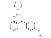 1-[3-(4-methoxyphenyl)-3-phenylpropanoyl]pyrrolidine