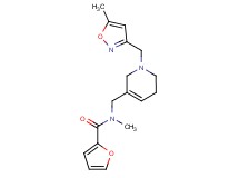 N-methyl-N-({1-[(5-methylisoxazol-3-yl)methyl]-1,2,5,6-tetrahydropyridin-3-yl}methyl)-2-furamide