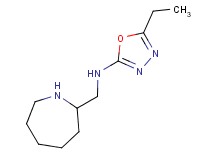 N-(2-azepanylmethyl)-5-ethyl-1,3,4-oxadiazol-2-amine hydrochloride