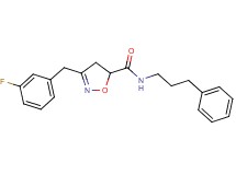 3-(3-fluorobenzyl)-N-(3-phenylpropyl)-4,5-dihydro-5-isoxazolecarboxamide