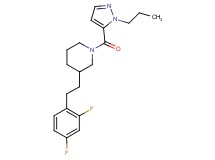 3-[2-(2,4-difluorophenyl)ethyl]-1-[(1-propyl-1H-pyrazol-5-yl)carbonyl]piperidine