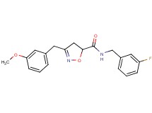 N-(3-fluorobenzyl)-3-(3-methoxybenzyl)-4,5-dihydro-5-isoxazolecarboxamide