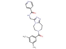 N-{[7-(3,5-dimethylbenzoyl)-6,7,8,9-tetrahydro-5H-[1,2,4]triazolo[4,3-d][1,4]diazepin-3-yl]methyl}isonicotinamide