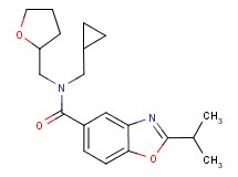 N-(cyclopropylmethyl)-2-isopropyl-N-(tetrahydro-2-furanylmethyl)-1,3-benzoxazole-5-carboxamide