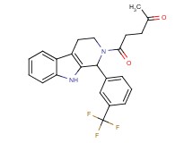 5-oxo-5-{1-[3-(trifluoromethyl)phenyl]-1,3,4,9-tetrahydro-2H-beta-carbolin-2-yl}-2-pentanone