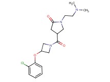 4-{[3-(2-chlorophenoxy)-1-azetidinyl]carbonyl}-1-[2-(dimethylamino)ethyl]-2-pyrrolidinone