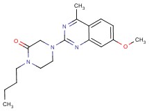 1-butyl-4-(7-methoxy-4-methylquinazolin-2-yl)piperazin-2-one